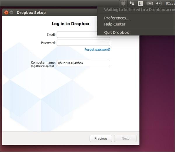 Ubuntu使用Dropbox