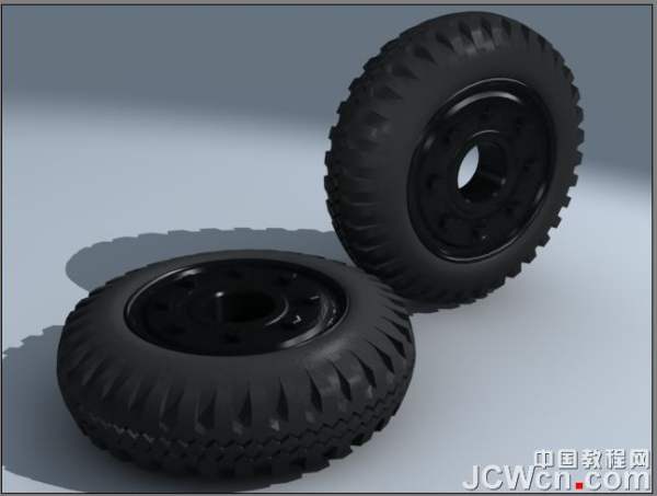 3ds MAX建模实例教程:制作汽车轮胎_jb51.com