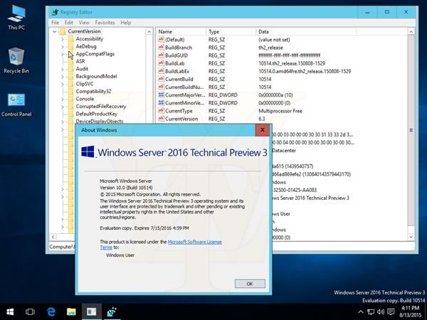 海量截图＋下载：Windows Server 2016第三技术预览版泄露