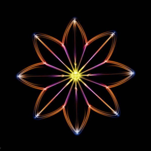 Photgoshop自带滤镜制作绚丽色彩的梦幻花朵效果图