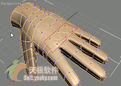 3Ds max多边形建模实例：人手模型 0133技术站 3DSMAX入门教程