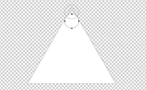 ps怎么画圆角三角形? ps利用圆画圆角三角形的教程