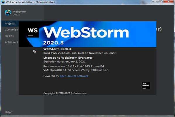 webstorm的永久激活码2021