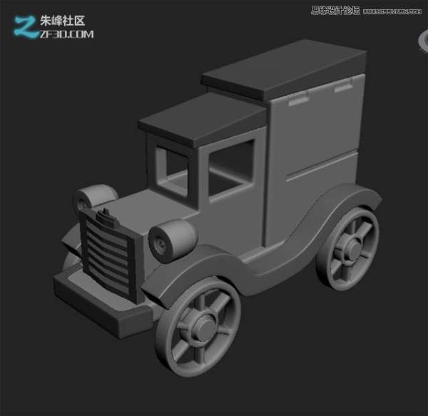 3Dmax制作木质纹理的立体玩具车教程,