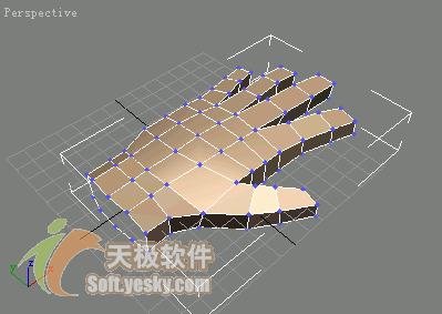3Ds max多边形建模实例：人手模型 0133技术站 3DSMAX入门教程