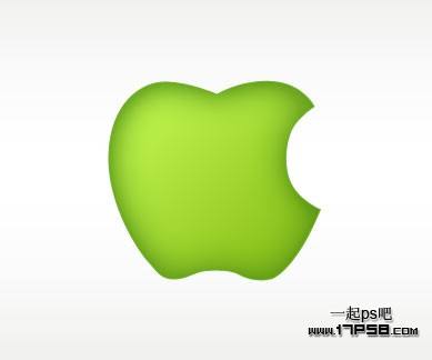 photoshop设计制作出绿色苹果壁纸效果