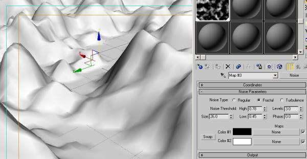 3DSMAX打造山脉模型 0133技术站 3DSMAX建模教程