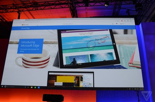 Windows 10全新浏览器终于有名字了！Microsoft Edge