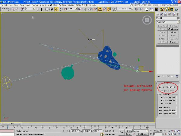 3DMAX结合V-Ray 1.50.SP2创建模糊效果景深,破洛洛
