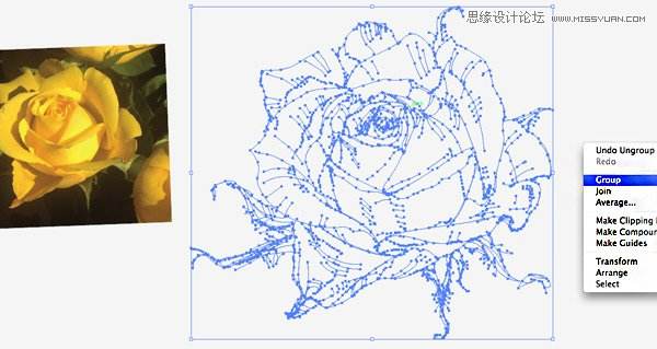 Illustrator绘制有型有色的抽象玫瑰花教程,PS教程,思缘教程网